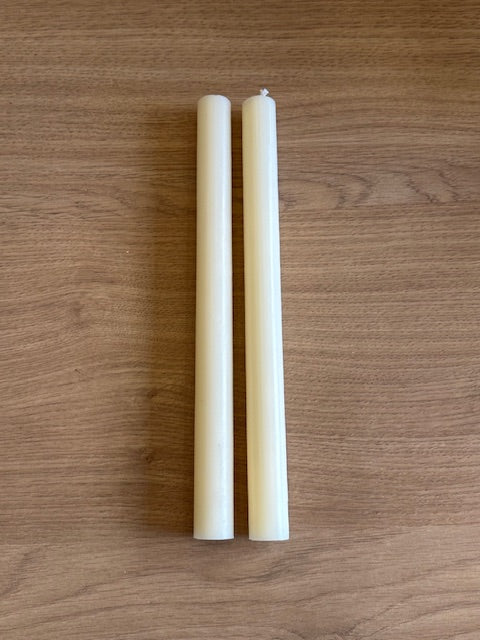 Color Studio 10" Straight Candle Ivory Wax Everyday