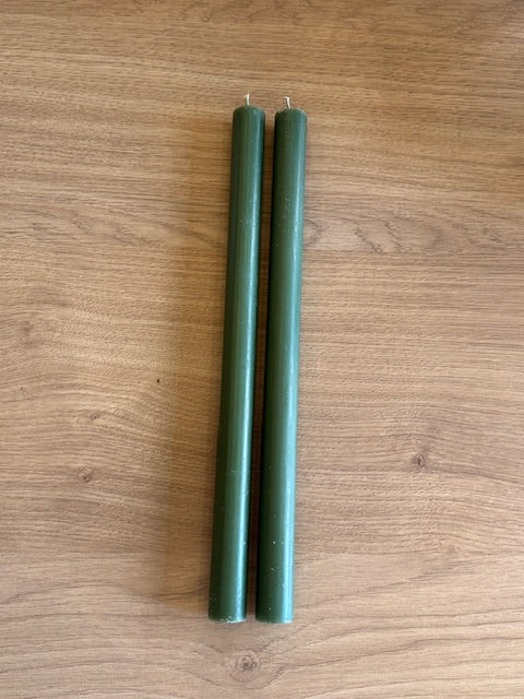 Color Studio 12" Straight Candle Olive Wax Everyday