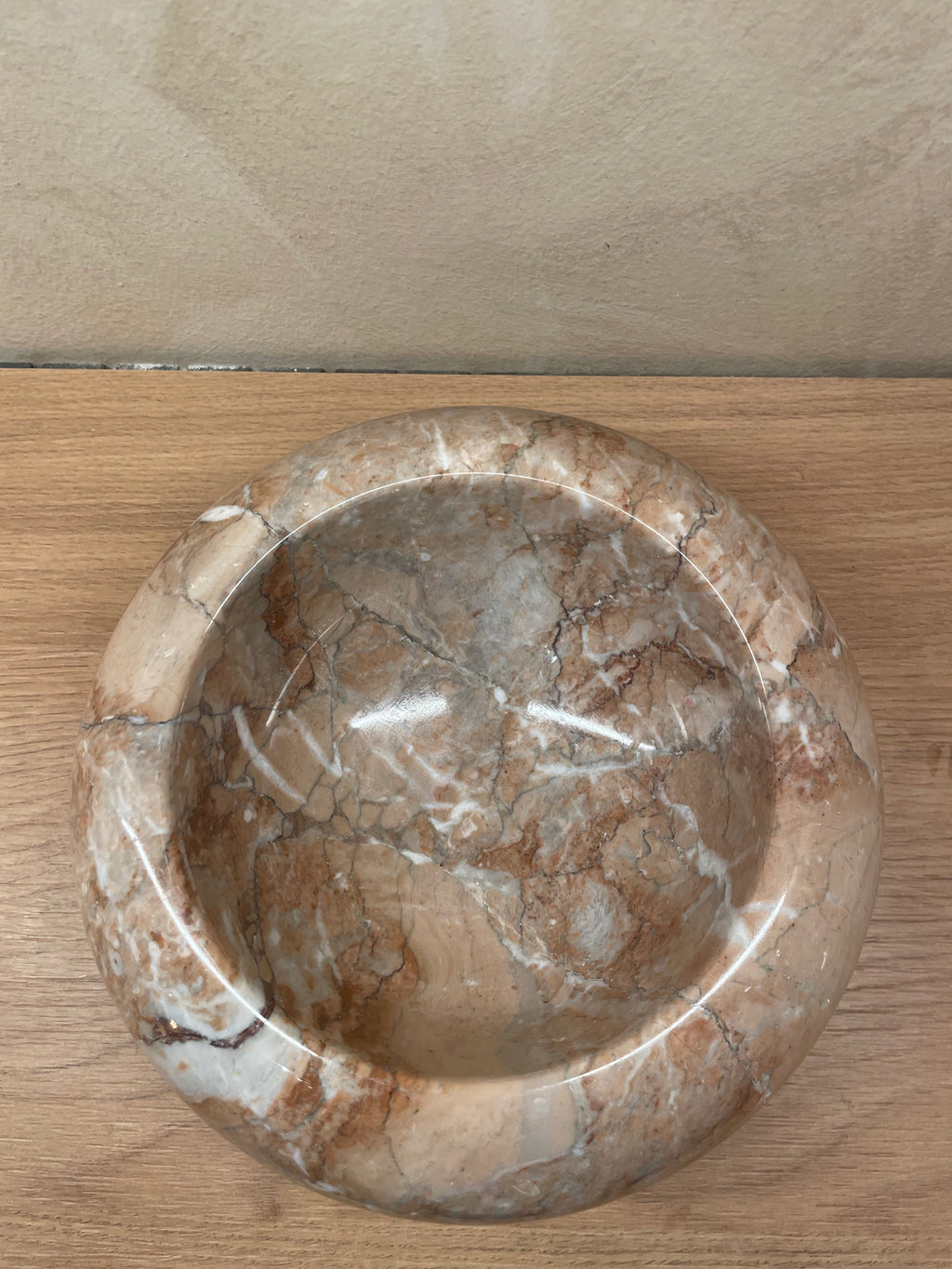 Signature Deep Donut Dish - Light Marina Pink - Marble
