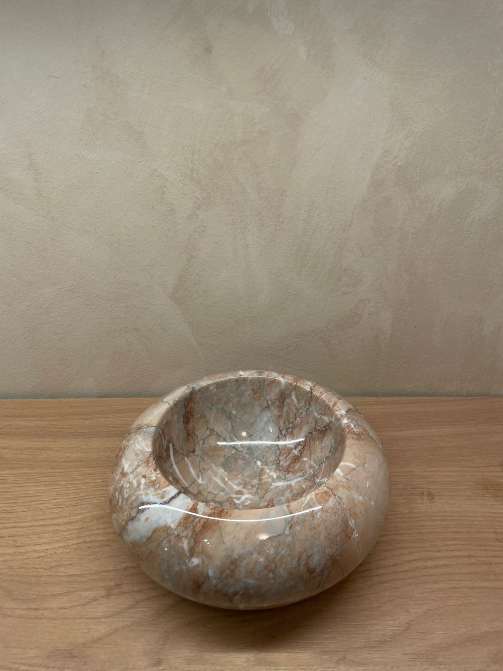 Signature Deep Donut Dish - Light Marina Pink - Marble