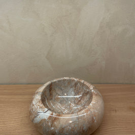 Signature Deep Donut Dish - Light Marina Pink - Marble