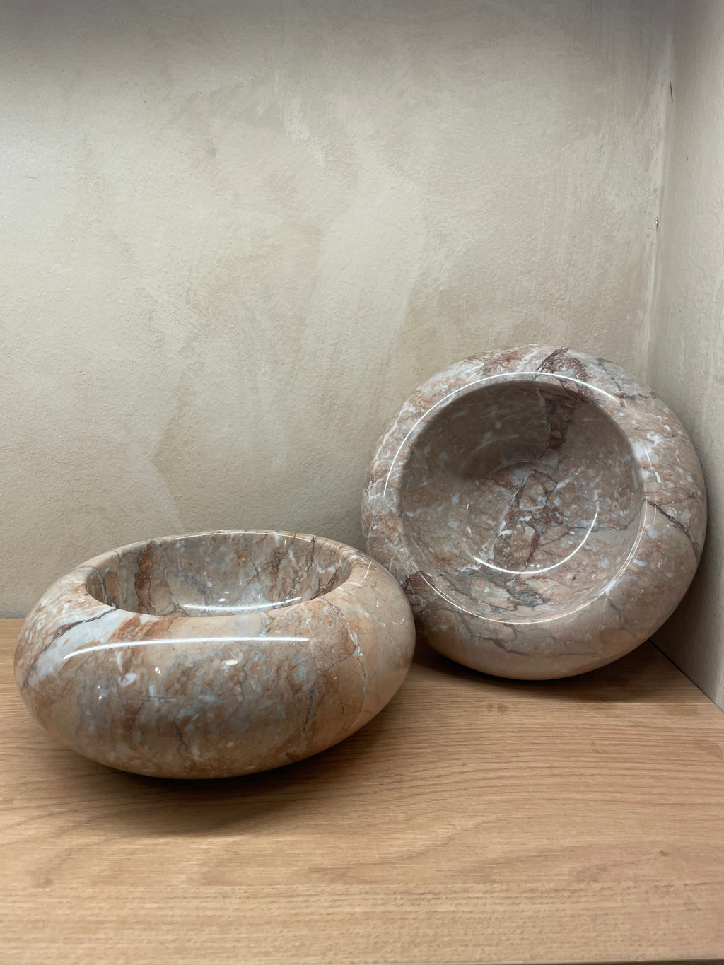 Signature Deep Donut Dish - Light Marina Pink - Marble
