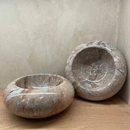Signature Deep Donut Dish - Light Marina Pink - Marble
