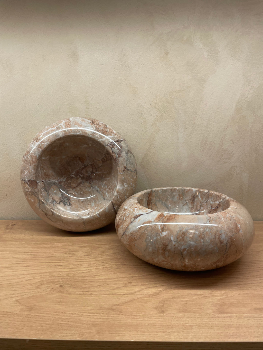 Signature Deep Donut Dish - Light Marina Pink - Marble