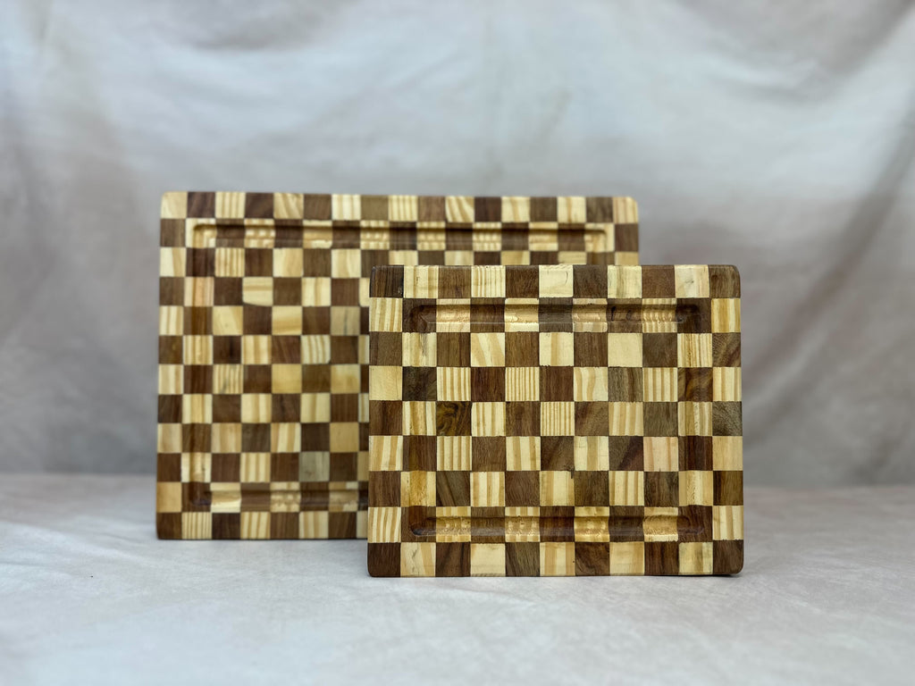 End Grain Checkered Cutting Board