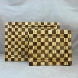 End Grain Checkered Cutting Board