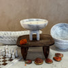 Raised Arched Bowl Sunny Gray Candle