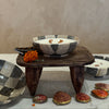 Classic Checkered Bowl Candle