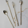 Hammered Stainless Steel Fruit Fork or Spoon