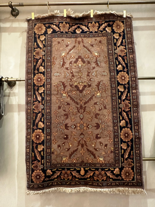 Silk Rug - Tapestry - 2.5' x 4' - 006