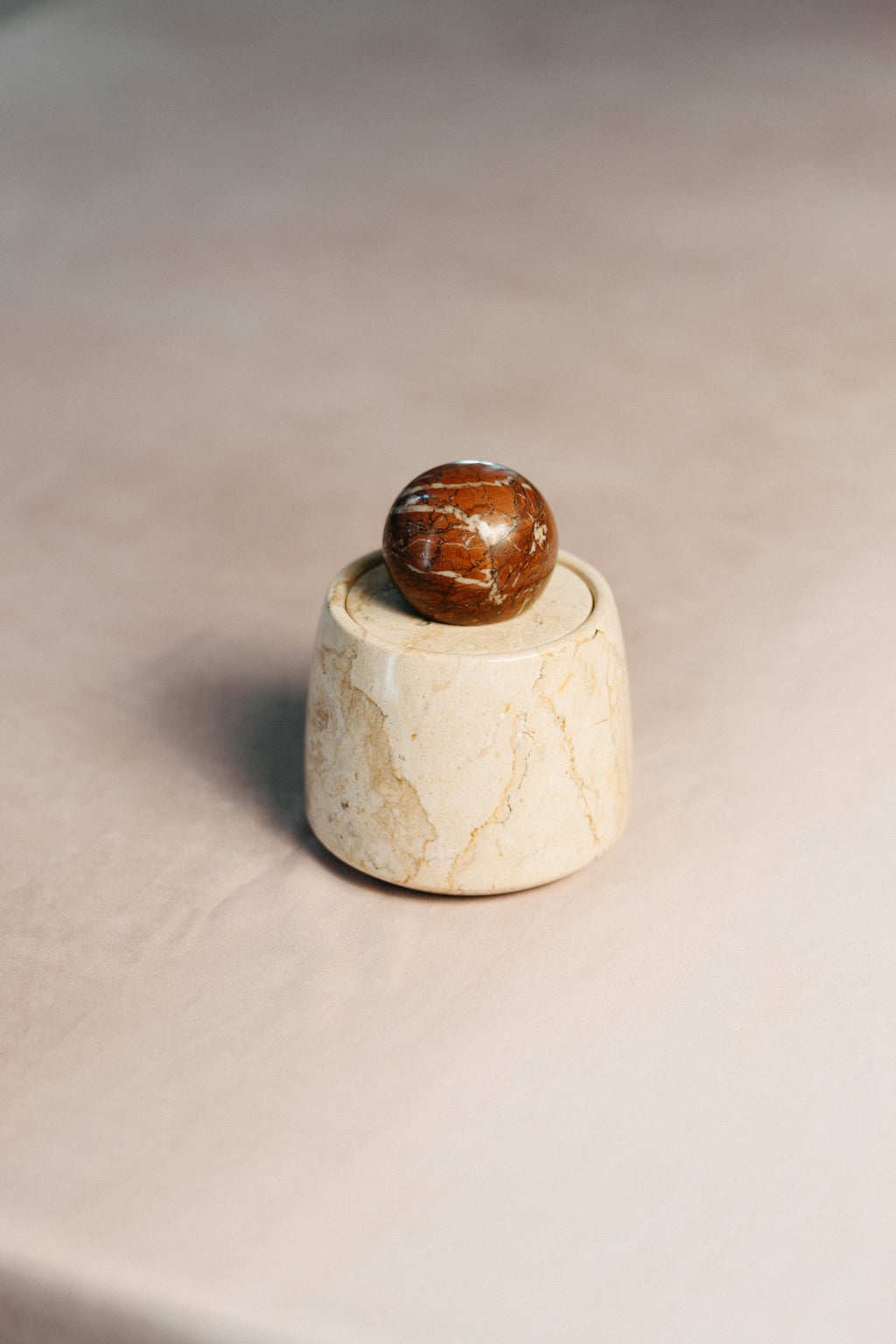 Marble Storage Jar with Lid