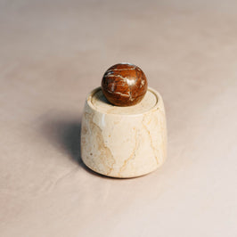 Marble Storage Jar with Lid