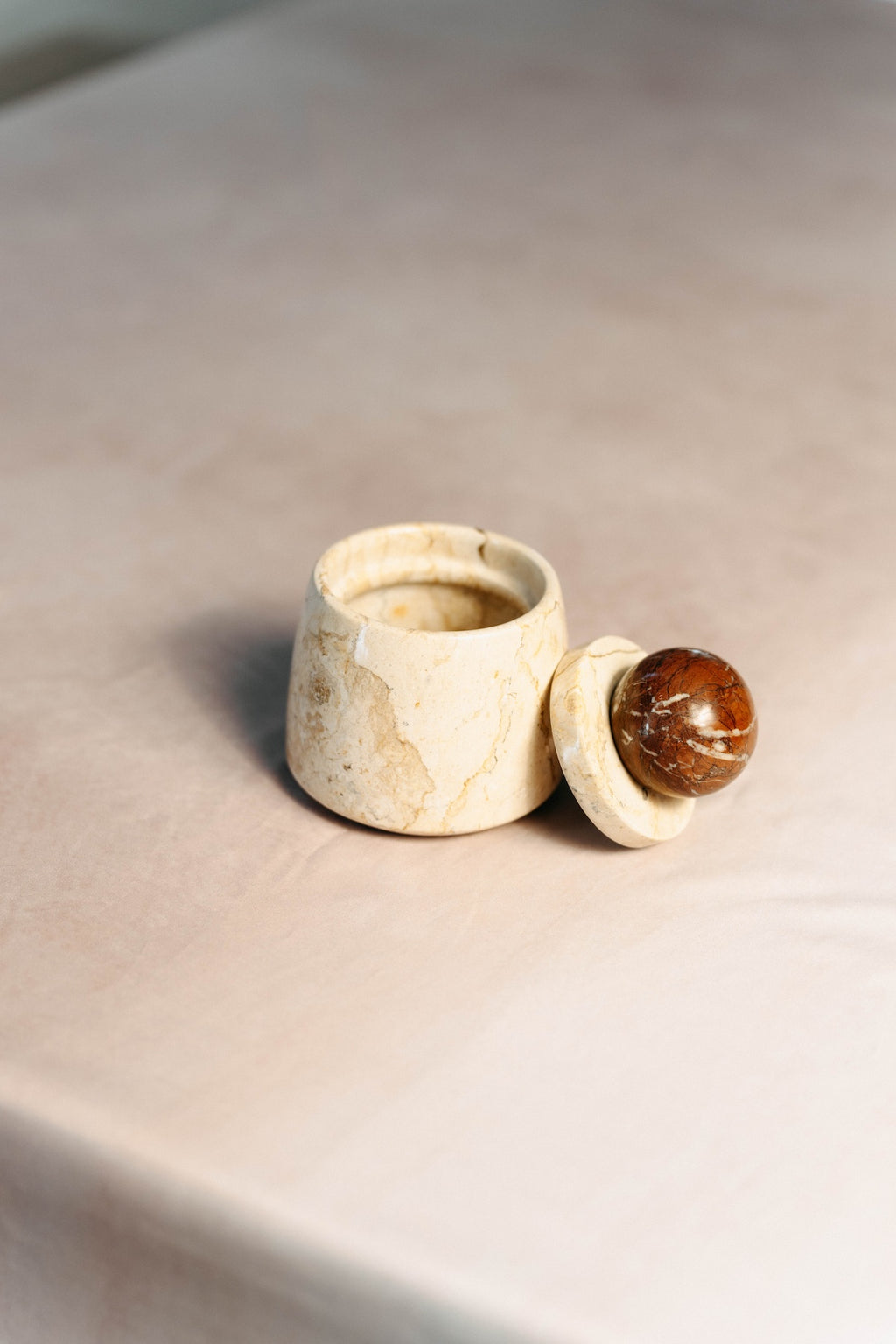 Marble Storage Jar with Lid