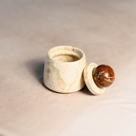 Marble Storage Jar with Lid