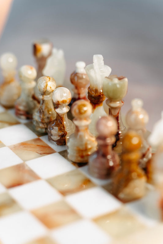 Onyx Chess Set - Close-up details