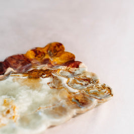 Onyx Pebbled Edge Tray - artisan-crafted design