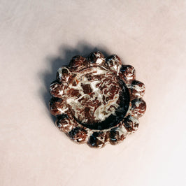Red Marble Bubble Tray - Top view