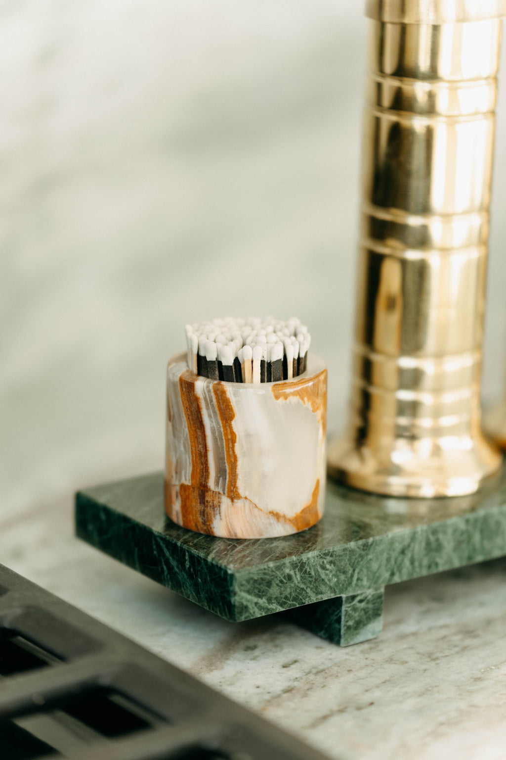 Green Marble Riser - Lifestyle scene
