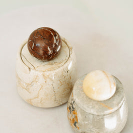 Marble Storage Jar with Lid