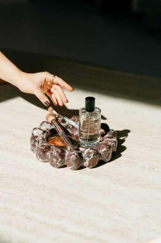 Red Marble Bubble Tray - Decorative styling