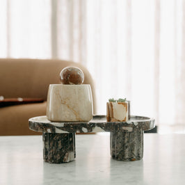 Marble Storage Jar with Lid