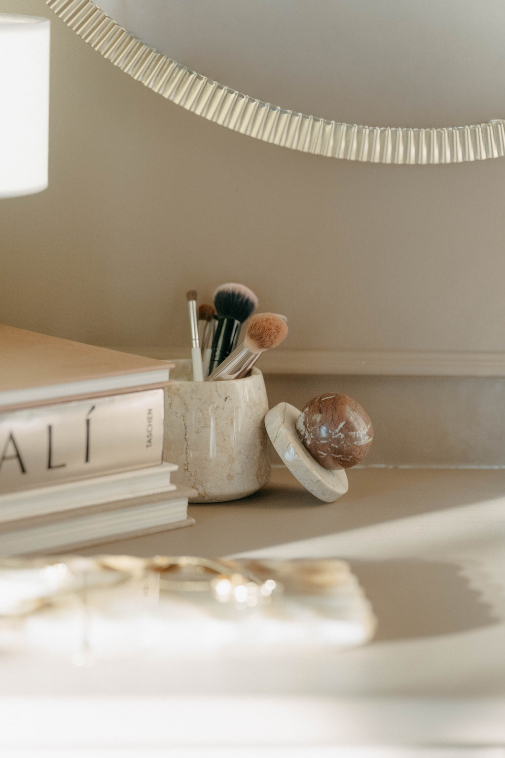 Marble Storage Jar with Lid