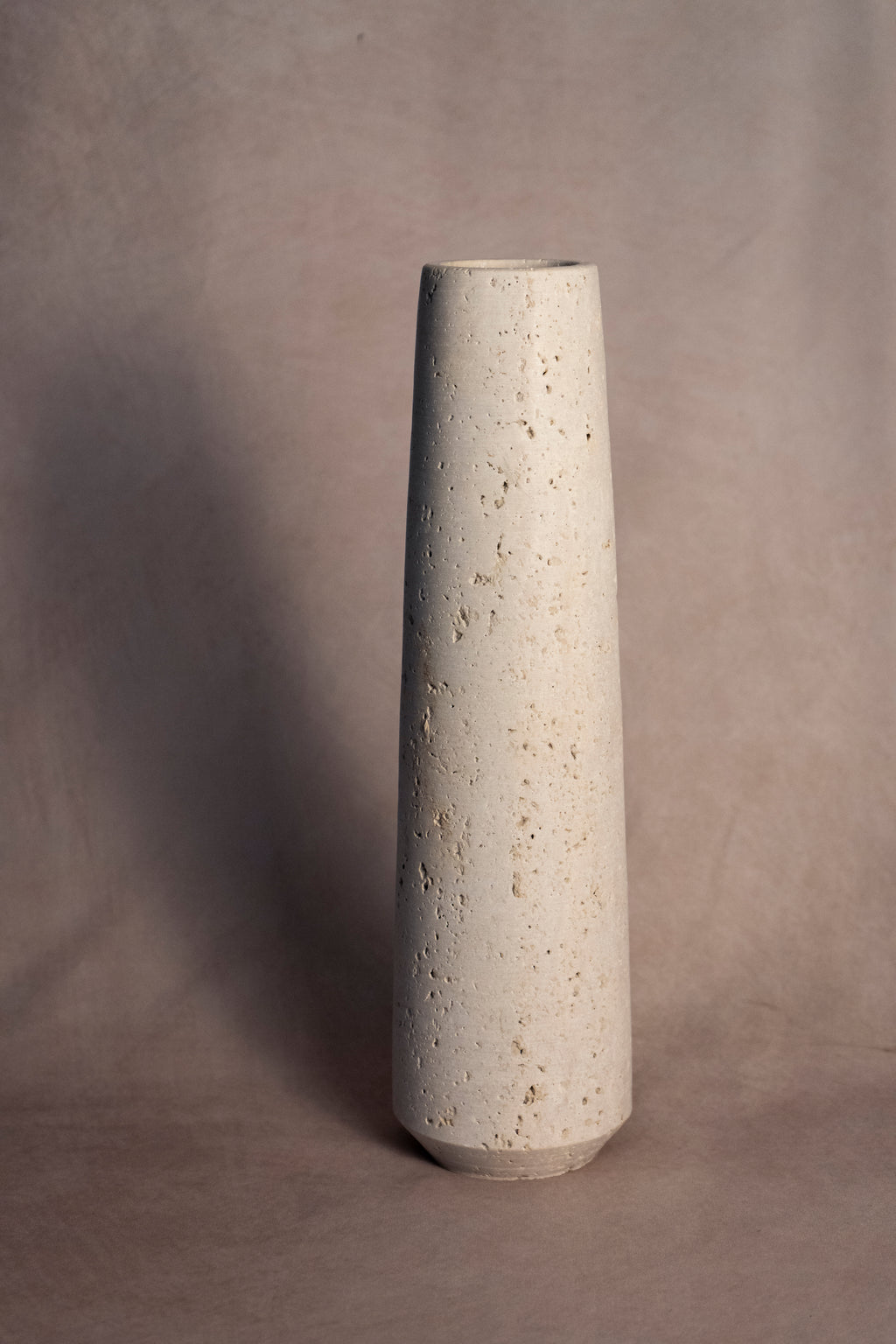Tall Vase -Travertine
