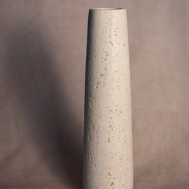 Classic Tall Vase - Travertine