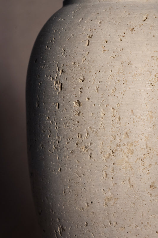 Dome Vase - Travertine