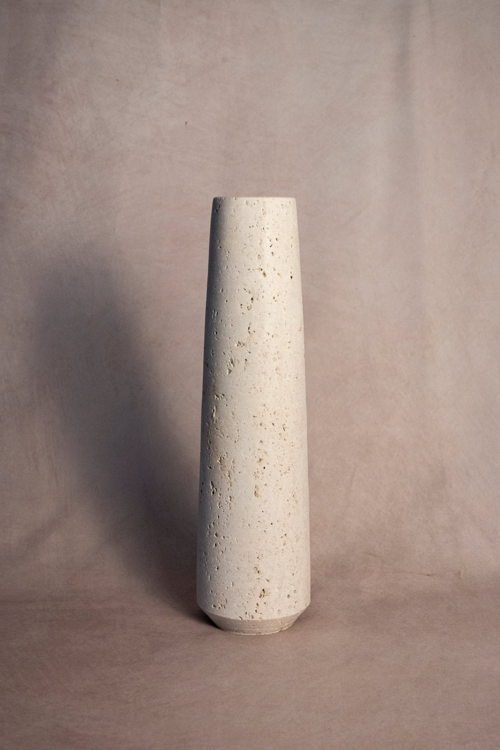 Tall Vase -Travertine