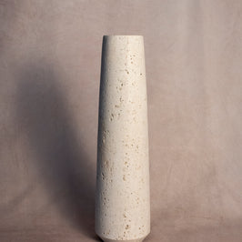 Classic Tall Vase - Travertine
