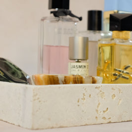Classic Vanity Tray - Rectangular - Travertine