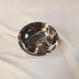Classic Red Zebra Marble Bowl – Large
