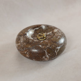 Donut Jewelry Dish - Dark Marina Pink Marble