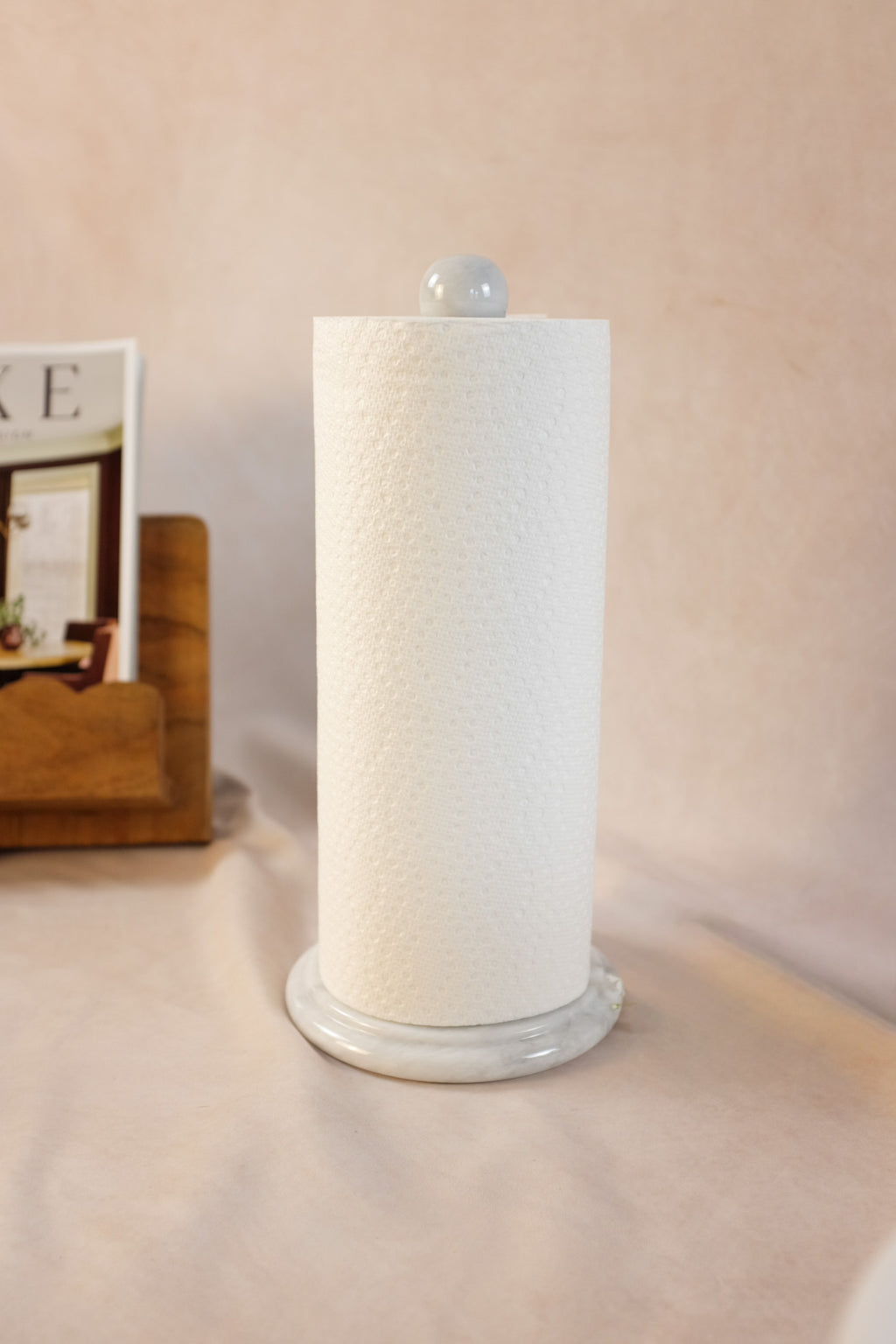 Paper Towel Holder - White - Ziarat Marble