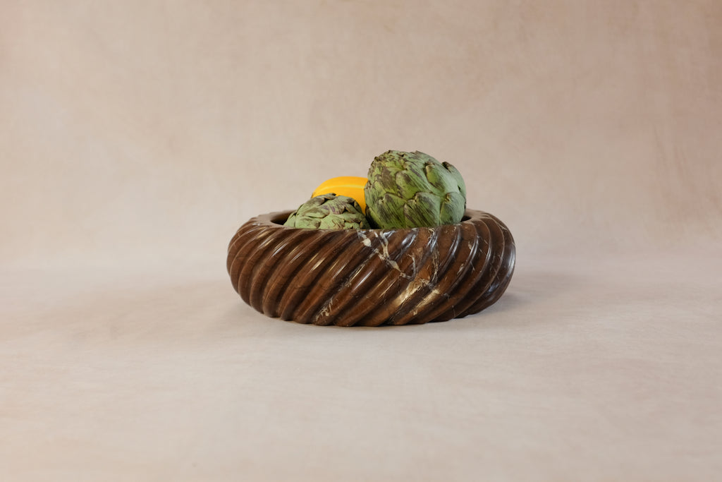 Bespoke Swirl Chocolate Bowl - Marble - Product in use