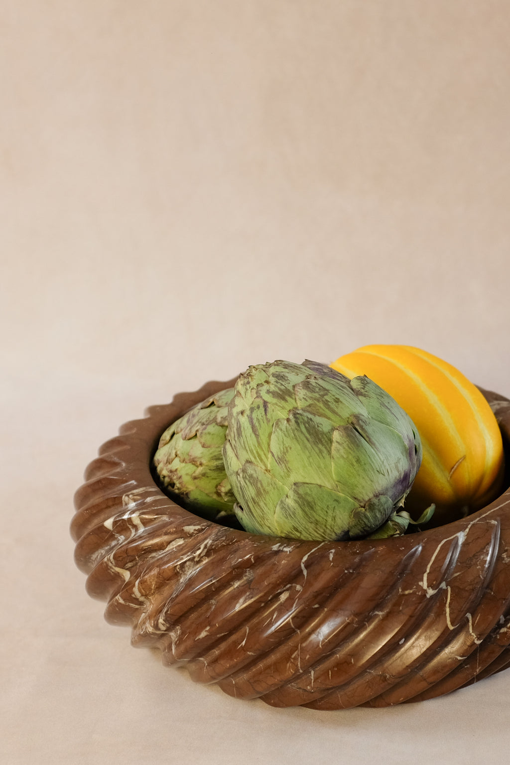 Bespoke Swirl Chocolate Bowl - Marble - Product in use