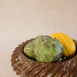 Bespoke Swirl Chocolate Bowl - Marble - Product in use