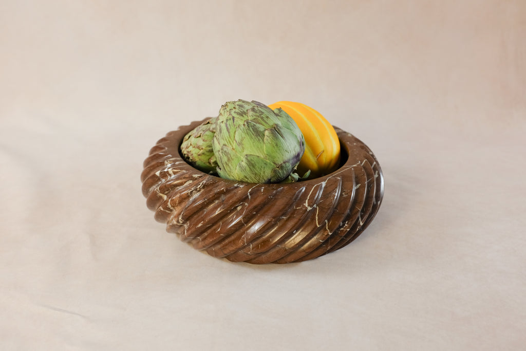 Bespoke Swirl Chocolate Bowl - Marble - Product in use