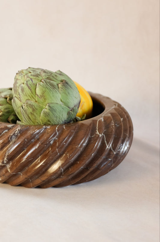 Bespoke Swirl Chocolate Bowl - Marble - close-up detail