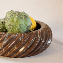 Bespoke Swirl Chocolate Bowl - Marble - close-up detail