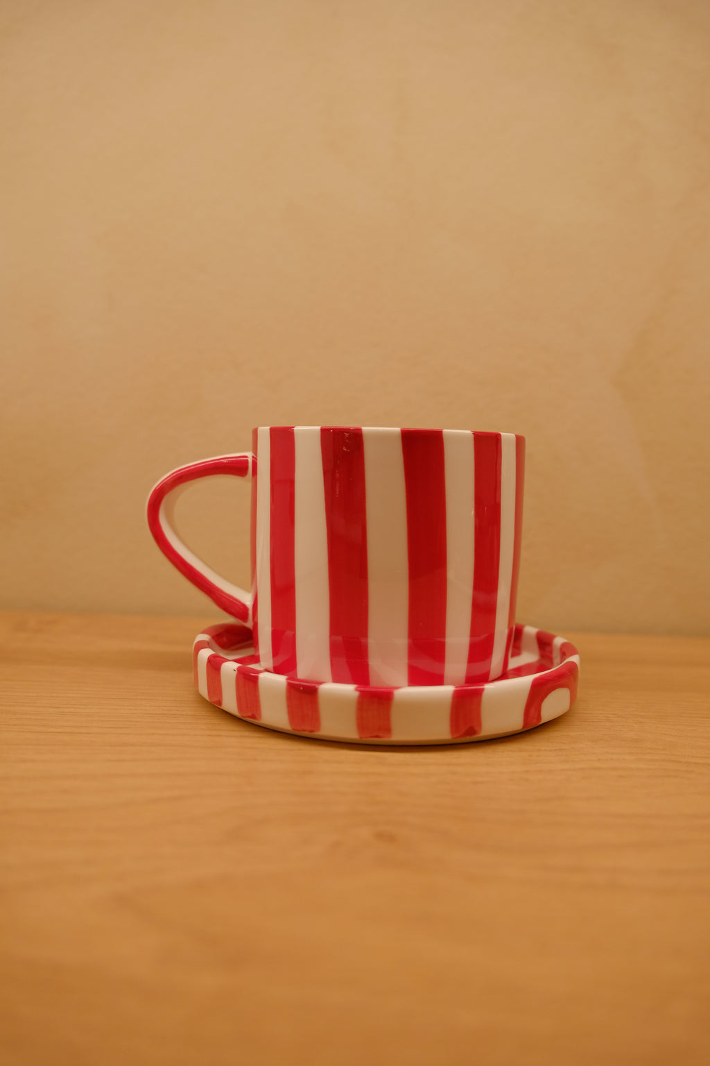 Striped Cafe Set (cup & saucer)