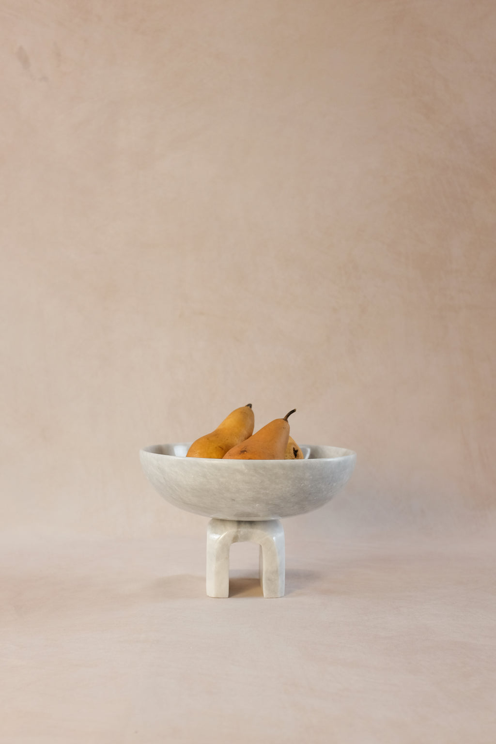 Statement Raised Arched Bowl - Marble - Sunny Gray