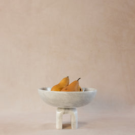 Statement Raised Arched Bowl - Marble - Sunny Gray