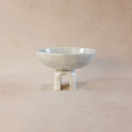 Statement Raised Arched Bowl - Marble - Sunny Gray