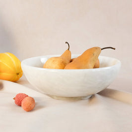 Classic Bowl - Sunny Gray Marble - Large - Elegant home décor accent