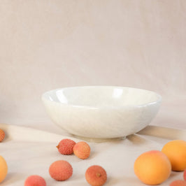 Classic Bowl - Sunny Gray Marble - Large - Elegant home décor accent