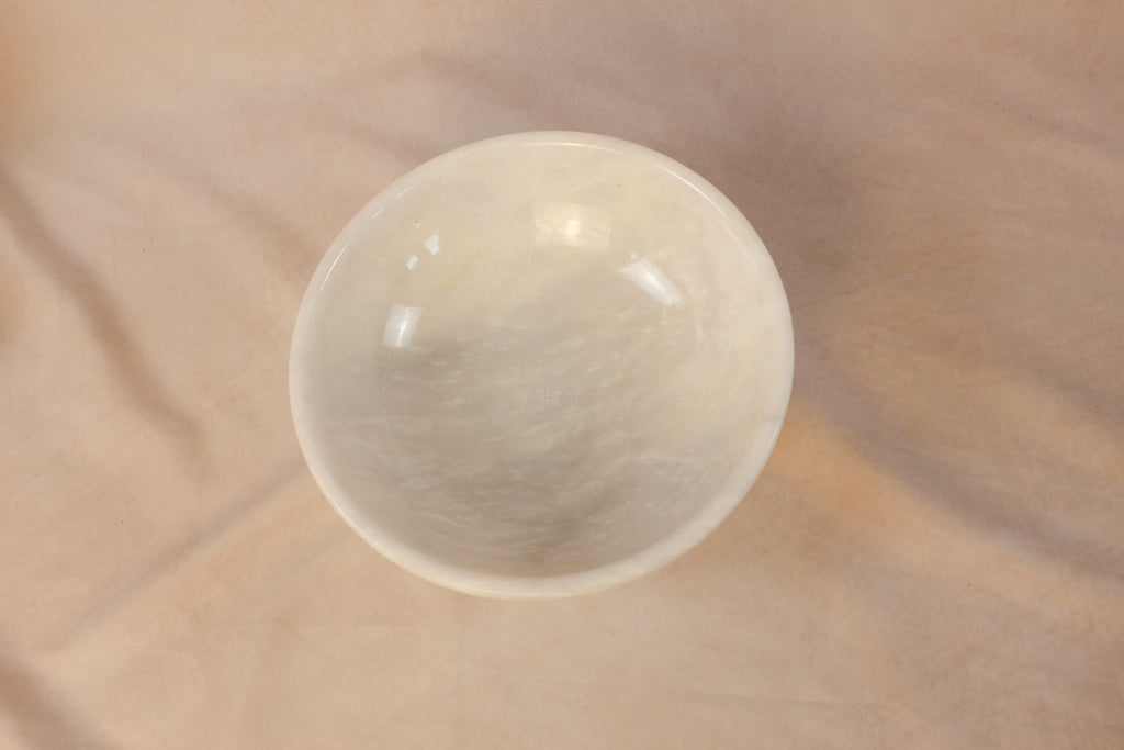 Classic Bowl - Sunny Gray Marble - Large - Top view