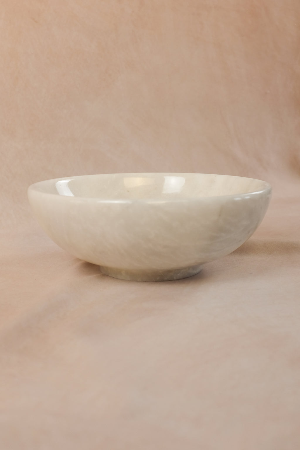 Classic Bowl - Sunny Gray Marble - Large - Side view