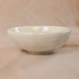 Classic Bowl - Sunny Gray Marble - Large - Side view